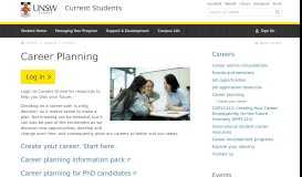 
							         Career Planning | UNSW Current Students								  
							    