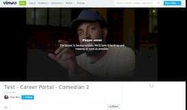 
							         Career Portal - Comedian 2 on Vimeo								  
							    