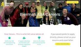 
							         Career Portal for Bierman ABA Autism Center								  
							    