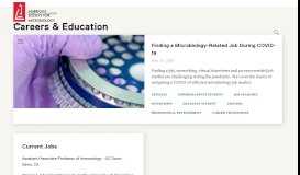 
							         Career Portal Home - American Society for Microbiology								  
							    