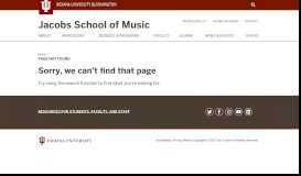 
							         Career Portal: Jacobs School of Music: Indiana University Bloomington								  
							    
