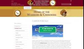 
							         Career Portals | Home of the Warriors & Cherokees - Tuloso Midway ISD								  
							    