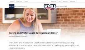 
							         Career & Professional Development Center | Robert Morris University								  
							    