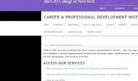 
							         Career & Professional Development Institute								  
							    