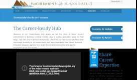
							         Career-Ready Hub - Placer Union HSD: Innovative High ...								  
							    