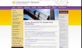 
							         Career Resources for People with Disabilities - University at Albany								  
							    