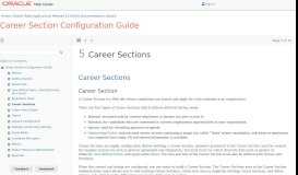 
							         Career Sections - Oracle Docs								  
							    