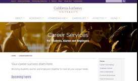 
							         Career Services | Cal Lutheran - California Lutheran University								  
							    