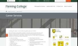 
							         Career Services : Fleming College								  
							    