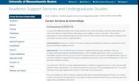 
							         Career Services & Internships - University of ... - UMass Boston								  
							    