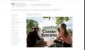 
							         Career Services | Maharishi University - Current Students								  
							    
