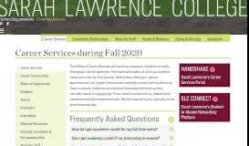 
							         Career Services | Sarah Lawrence College								  
							    