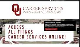 
							         Career Services - University of Oklahoma								  
							    