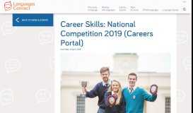 
							         Career Skills: National Competition 2019 ... - Languages Connect								  
							    