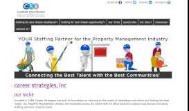 
							         Career Strategies (CSi): Property Management/Multifamily Staffing ...								  
							    