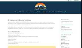 
							         Career | Sunshine Community Health Center								  
							    