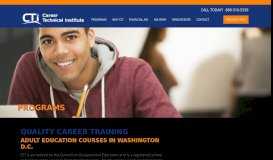 
							         Career Training Programs & Education, Wasington D.C. - CTI								  
							    