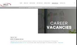 
							         Career vacancies - Help Enterprises								  
							    