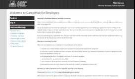 
							         CareerHub employers - Welcome Message - ANU Career Hub								  
							    
