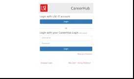 
							         CareerHub Login - LSE								  
							    