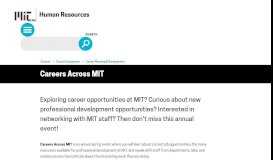 
							         Careers Across MIT | Human Resources at MIT								  
							    