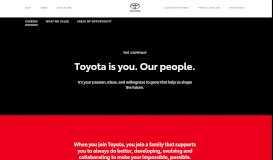 
							         Careers and Corporate Opportunities | Toyota Australia								  
							    