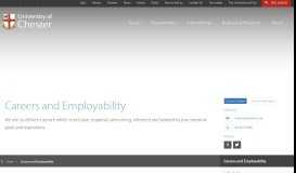 
							         Careers and Employability - University of Chester								  
							    