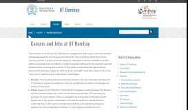 
							         Careers and Jobs at IIT Bombay | IIT Bombay								  
							    