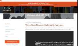 
							         Careers at AHRC NYC | AHRC New York City								  
							    