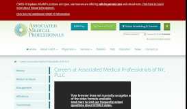 
							         Careers at AMP - Associated Medical Professionals								  
							    