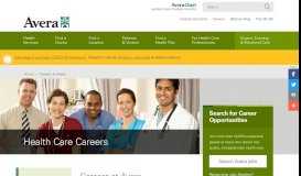 
							         Careers at Avera - Search for Health Care Jobs								  
							    
