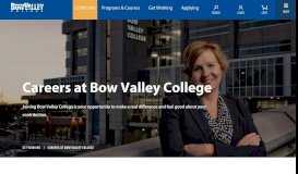 
							         Careers at Bow Valley College								  
							    