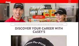 
							         Careers at Casey's | Casey's General Store								  
							    
