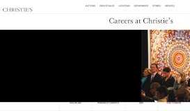 
							         Careers at Christie's | Christie's								  
							    