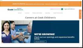 
							         Careers at Cook Children's								  
							    