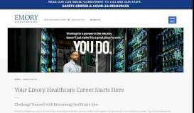 
							         Careers at Emory Healthcare								  
							    