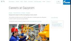 
							         Careers at Gazprom								  
							    