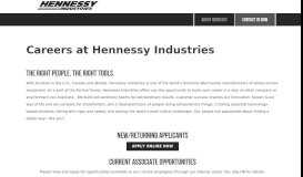 
							         Careers at Hennessy Industries								  
							    