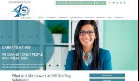 
							         Careers at HW - HW Staffing Solutions								  
							    