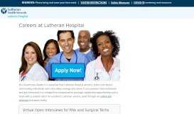 
							         Careers at Lutheran Hospital at the Lutheran Hospital								  
							    