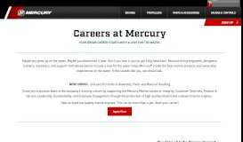 
							         Careers at Mercury | Mercury Marine								  
							    