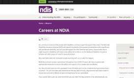 
							         Careers at NDIA | NDIS								  
							    