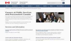 
							         Careers at Public Services and Procurement Canada - Canada.ca								  
							    