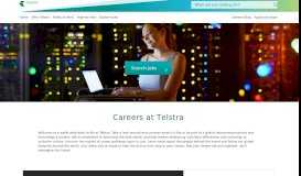 
							         Careers at Telstra | Telstra Careers								  
							    