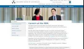 
							         Careers at the RBA | RBA - Reserve Bank of Australia								  
							    