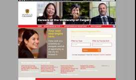 
							         Careers at the University of Calgary								  
							    
