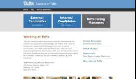 
							         Careers at Tufts								  
							    