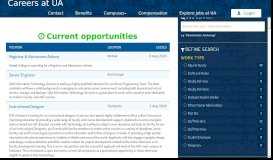 
							         Careers at UA - Jobs - Recent Jobs								  
							    