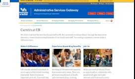 
							         Careers at UB - Administrative Services Gateway - University at Buffalo								  
							    