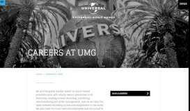 
							         Careers at UMG - UMG								  
							    